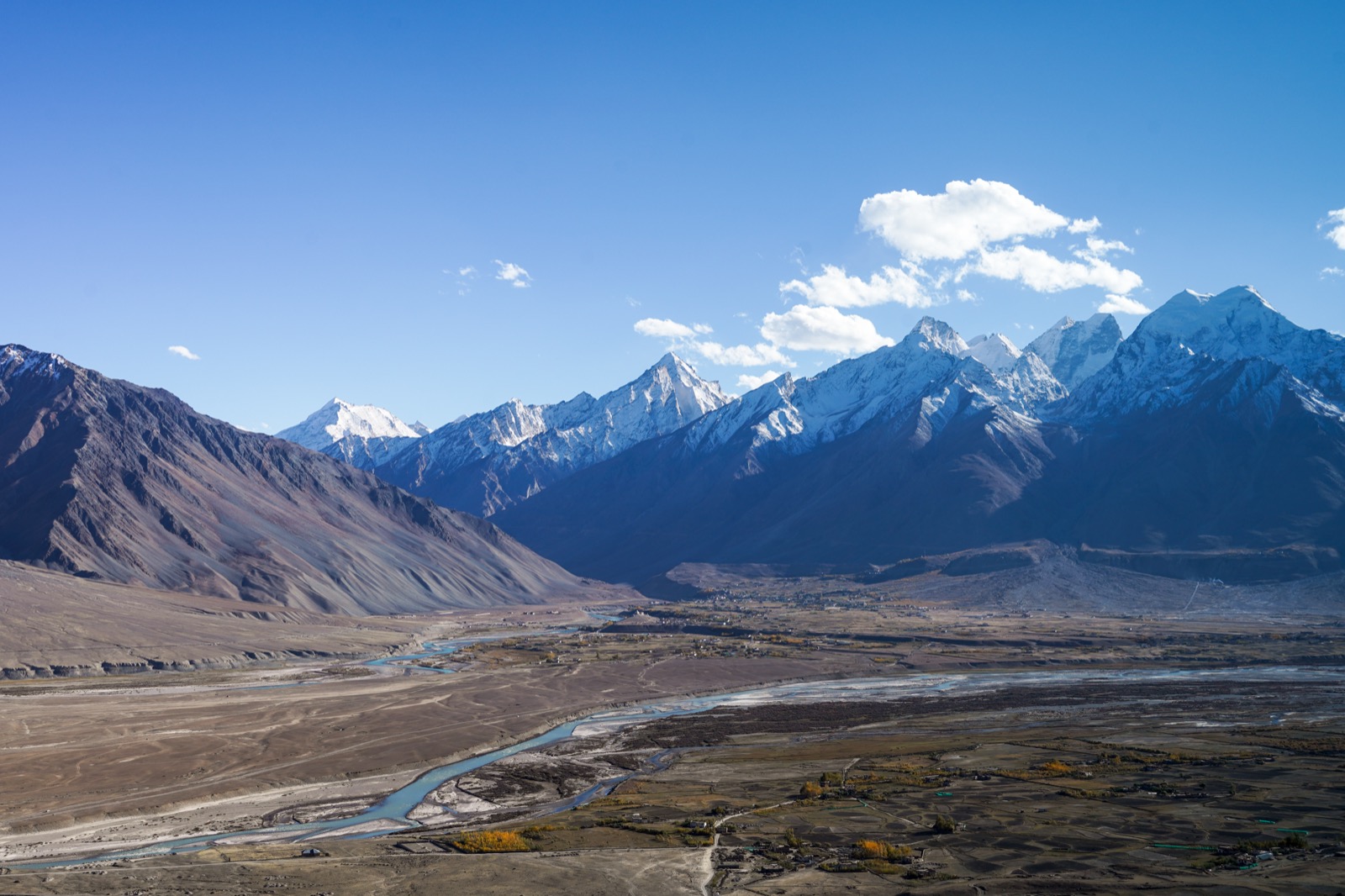 Padum, the capital of Zanskar, from Karsha: the 'Padam' beyond the Inner Line that the expedition reached in August 1958, the first European women to do so.