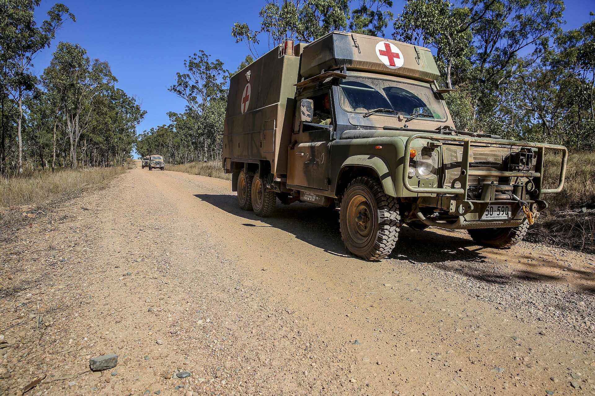 Cpl. Scott Reel, U.S. Marine Corps (Marine Rotational Force – Darwin) · Public domain (US Marine Corps photograph) Perentie 6×6 Ambulance